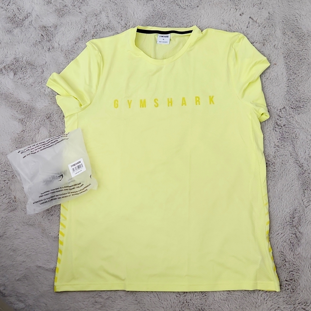 Gymshark sport stripe t-shirt - firefly green